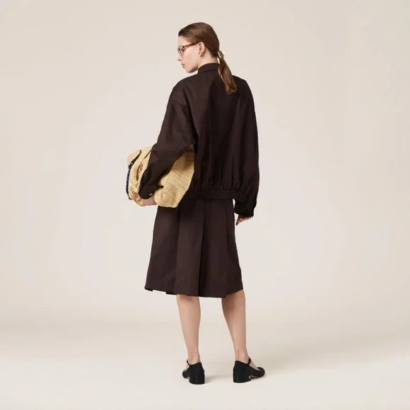 Miu Miu Washed Gabardine Blouson Jacket It36 - Picture 6 of 8